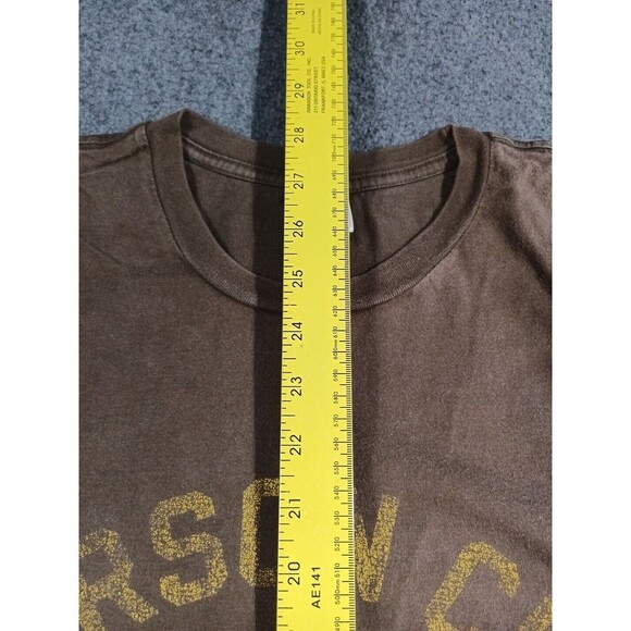 Vintage Old Navy Mens T Shirt Carson City Short Sleeve Brown XL - Picture 9 of 12